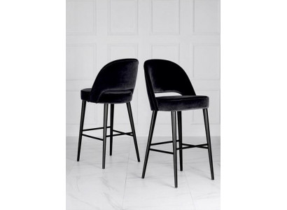 Bar stool stool bar chair chair modern polyester black fabric wood design new