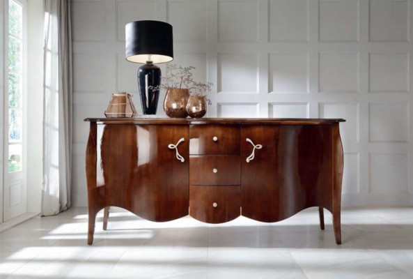 High-quality sideboard cabinet luxury cupboard cabinets living room wood brown new