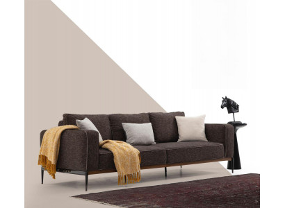 Two-seater Sofa 2 Seater Fabric Sofas Modern Design Living Room Grey