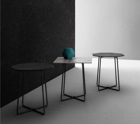 Side table stainless steel side table table living room coffee tables matte black