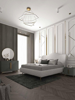 Bedside table, side table, table, wood, tables, furniture, bedside tables, gray, bedroom