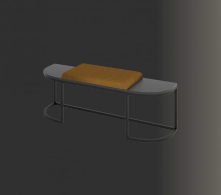 Bedroom set: bed, 2 nightstands, 2 dressers, wardrobe, stool, 7-piece.