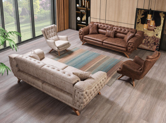 Living room armchair design couch textile luxury upholstery seat new modern