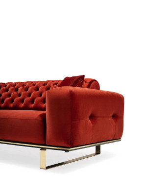 Modern Chesterfield Couch Practice Furniture Hotel Interior Luxury Sofa