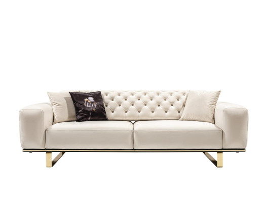 3-seater sofa living room luxury upholstered designer furniture Chesterfield
