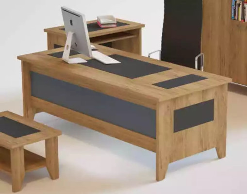 High-quality, elegant office set in modern style made from sturdy wood