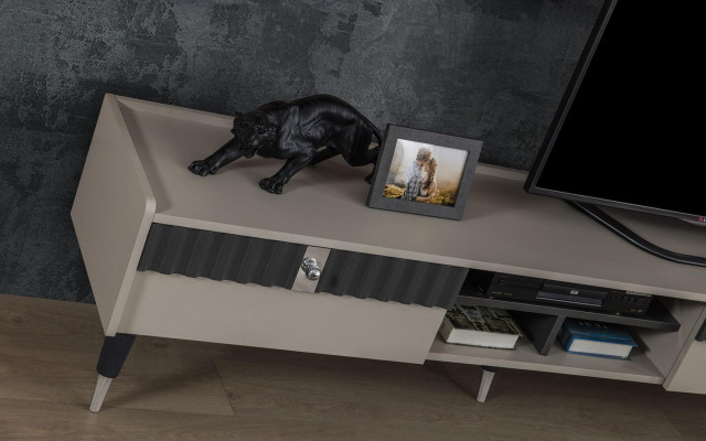 Exclusive sideboard modern shelf TV stand wood lowboard furniture new