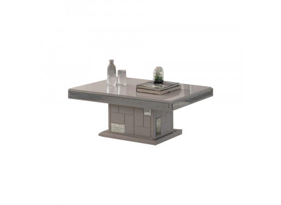 Luxury coffee table, side table, wooden white table.
