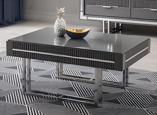 Coffee table side table wooden gray table modern.