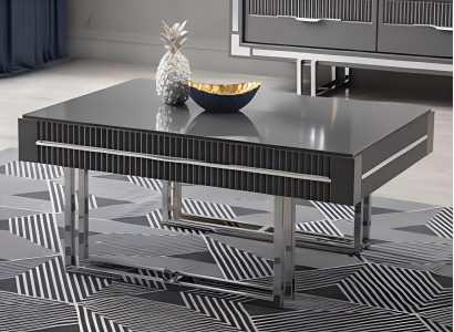 Coffee table side table wooden gray table modern.