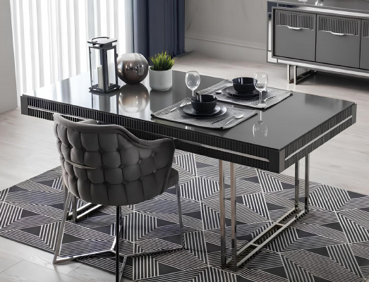 Modern dining table dining room table dining room furniture wood grey