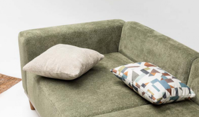 Set corner sofa L shape fabric sofa three-seater couch sofa beige armchair