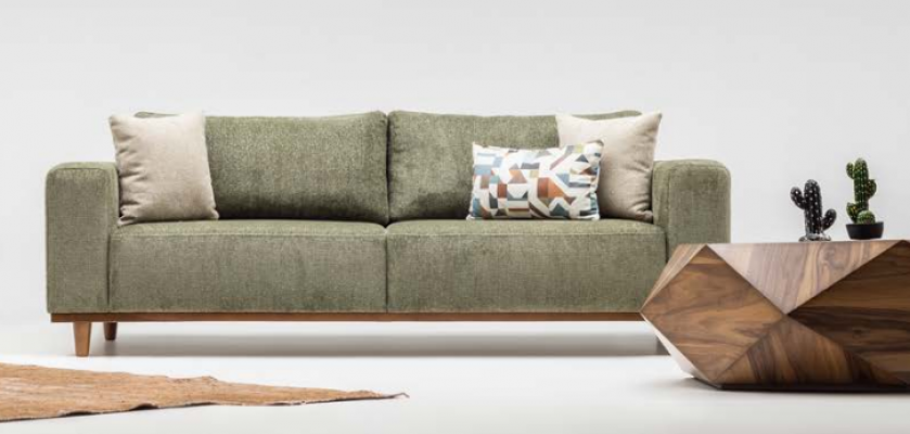 Set corner sofa L shape fabric sofa three-seater couch sofa beige armchair
