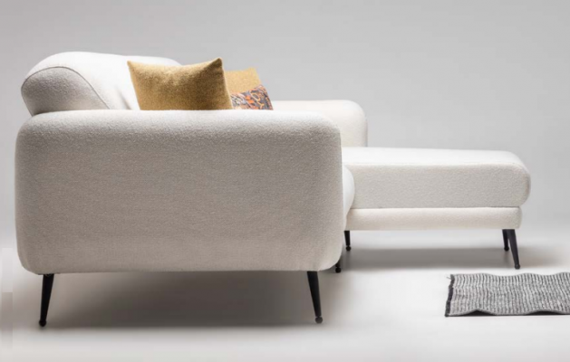 Corner set corner sofa L-shaped fabric sofa couch sofa beige swivel chair set
