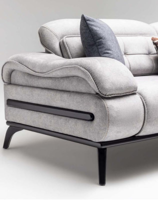 Designer living room seating furniture luxurious three-seater single-seater 2-piece set