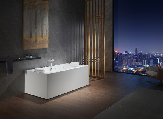 Whirlpool LED Tub Spa Indoor Bathtub Whirlpool Tub Hydrotherapy