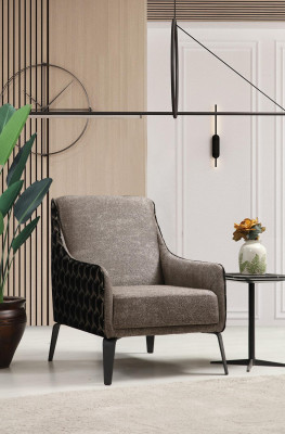 Three-seater sofa set armchair fabric sofa upholstered sofa gray couch sofa