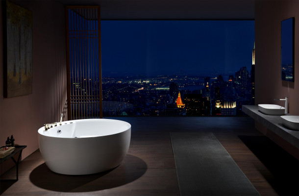 Indoor whirlpool bathtub whirlpool tub water jets spa tub relax 