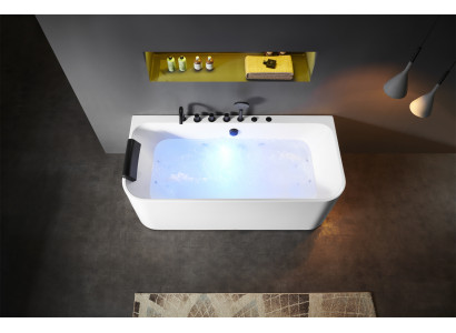 Acrylic Whirlpool Indoor Whirlpool Bathtub Home Spa White
