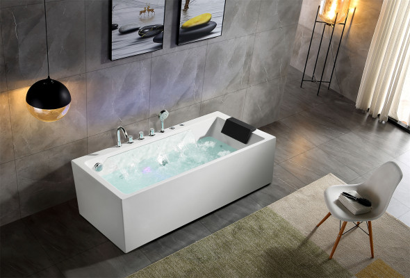 Whirlpool bathtub spa tubs LED lighting massage jets bubbles