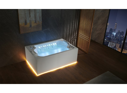 Bathtub Tub Indoor Whirlpool Bathtub Spa Tub LED 180x120