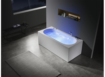 Luxury tub whirlpool bubble massage jets bathtub whirlpool tub LED