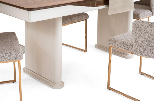 Chair dining chair kitchen chair luxury beige modern counter stool