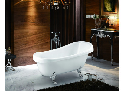 Freestanding bathtub modern bath white oval