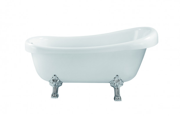Freestanding bathtub modern bath white oval
