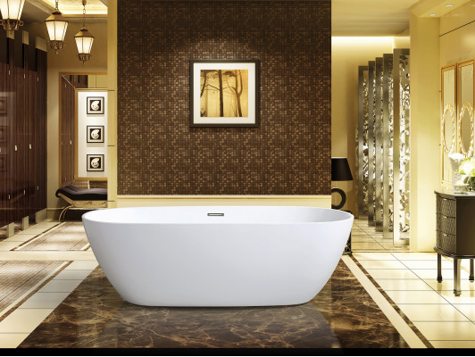 Freestanding white acrylic bathtub bathroom bathtub bathtub