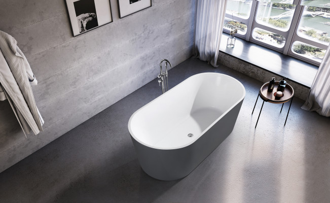 Wanne bathroom acrylic bathtub freestanding bathtub freestanding gray