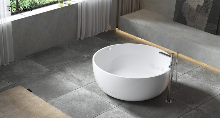 Round bathtub luxury tubs bathtubs tub round tub 150cm freestanding