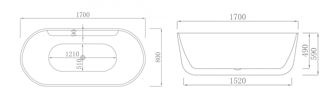 Contemporary tub acrylic bathtub bathroom white freestanding bathtub