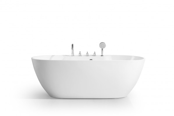 Freestanding oval bathtub bathroom acrylic bathtub tub white