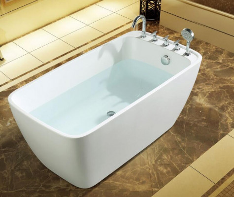 Wanne Bathroom Acrylic Bathtub White Freestanding Bathtub Contemporary