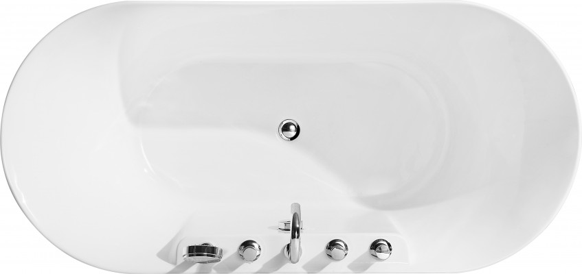 Freestanding Bathtub Bathroom Acrylic Bathtub Tub White Contemporary