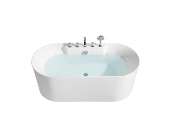 Freestanding Bathtub Bathroom Acrylic Bathtub Tub White Contemporary