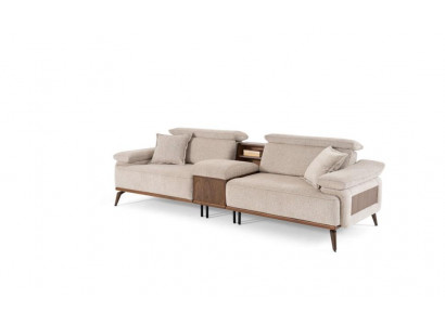 Living room four-seater luxurious upholstered sofa fabric couches textile furniture