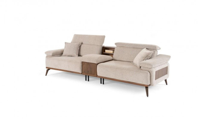 Living room four-seater luxurious upholstered sofa fabric couches textile furniture