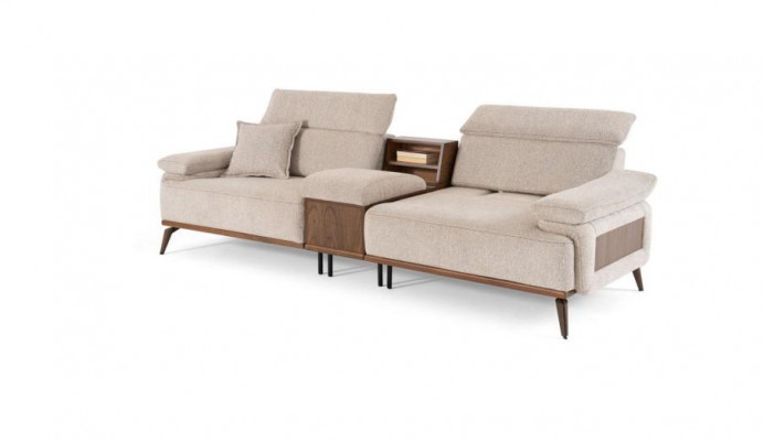 Living room four-seater luxurious upholstered sofa fabric couches textile furniture