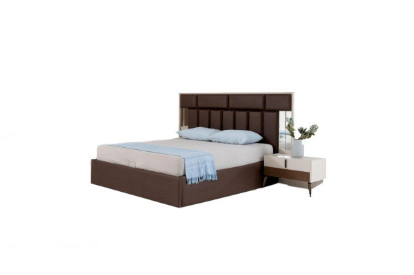 Bed bedroom bed with storage box bed frame wood brown sleeping place