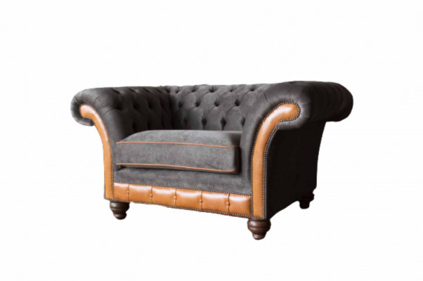 Chesterfield Design Armchair Couch Upholstery Textile Couches Wingback Chair