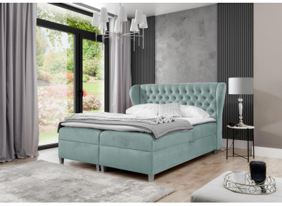 Bedroom Modern Bed Chesterfield Furnishing Upholstered Bed Wood Design Furniture