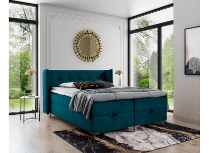 Bedroom Modern Upholstered Bed Design Luxury Bed Double Beds Wood Furnishing