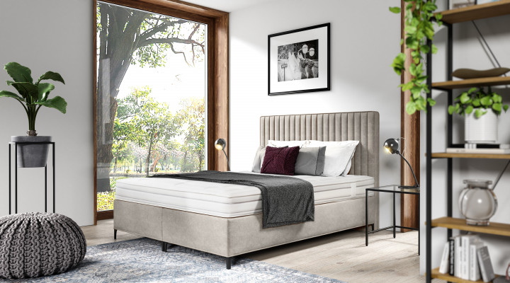 Double bed designer bedroom luxury box spring bed modern style furnishings