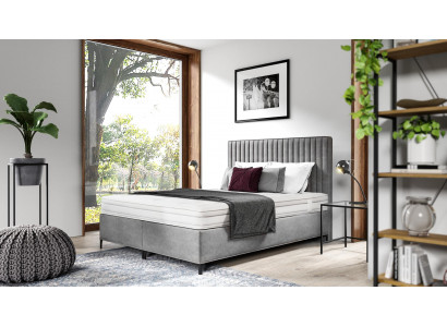 Furniture Bed Textile Luxury Design Box Spring Bed Bedroom Wood Double
