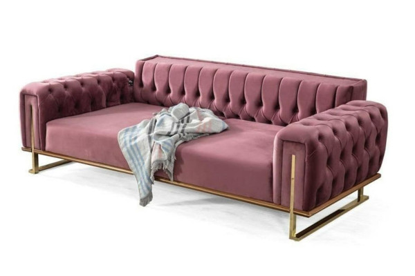 Designer Chesterfield Sofa Luxury 2x Cushion Couches Living Room Furniture
