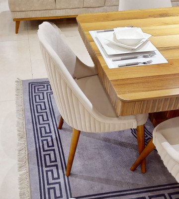 White dining room chair, designer kitchen chair, modern upholstered chairs