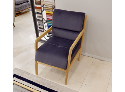 Modern Blue Armchair Living Room Upholstered Single-Seater Armchair