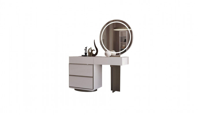 Complete bedroom set designer bed nightstands dressing table 7-piece set